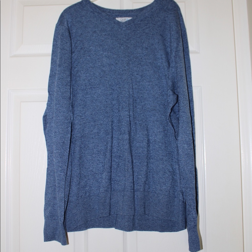 Multi blue V-neck sweater